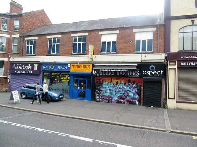 Business units on the western side of Ormeau Road