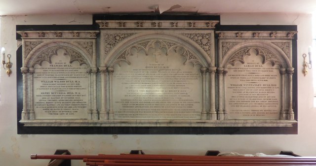Hull Memorial in St Chad's, Poulton-le-Fylde