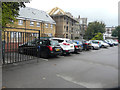 Looking east across a carpark, Lorne Road