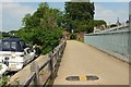 TQ1568 : Barge Walk by Privy Garden by Derek Harper