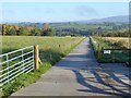 Secondary access road to the Eden Brows Landslip Repair site