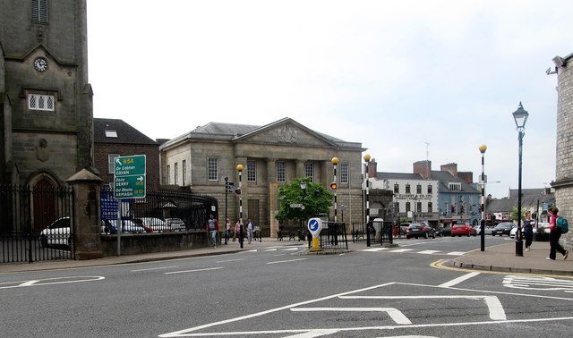 Monaghan Courthouse viewed across Church Square