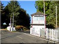 Low House signal box and level crossing