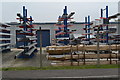 Stacked yacht masts