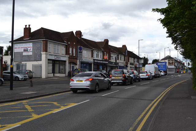 Shops and flats on Chester Road near... © Robin Stott cc-by-sa/2.0 ...