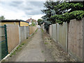 Footpath 138 leading to Osborne Road