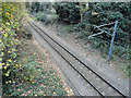 Railway line taken from the bridge in Brentwood Road