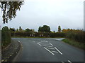 Minor road junction on School Lane, Warmingham