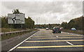 SP0851 : A46 approaching roundabout near Salford Bridge by J.Hannan-Briggs