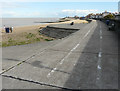 Looking east-southeast along the seawall