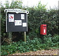 Elizabeth II postbox on Warmingham Lane, Moston