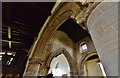 Morcott, St. Mary the Virgin Church: The chamfered Early English chancel arch (1250)