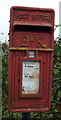 Close up, Elizabeth II postbox on Holmes Chapel Road