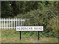 Aldercar Road sign