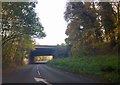 SJ7746 : M6 bridge from A531 near Madeley by Jonathan Hutchins
