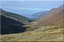 NH0659 : Looking down Glen Docherty to Loch Maree by Nigel Brown