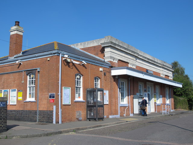 Whitstable station entrance buildings, south side