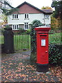 Elizabeth II postbox on Ashley Road Hale