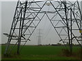 Pylons to the Romney Marsh array of wind turbines