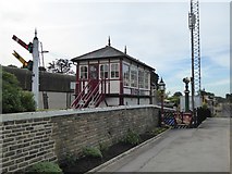 SD8163 : The signal box at Settle station by David Smith