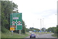 Approaching Cley Hill Roundabout, A36