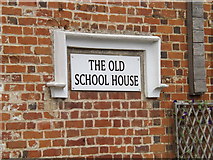 TL8918 : The Old School House sign by Geographer
