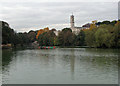 SK5438 : Highfields Lake and The Trent Building by John Sutton