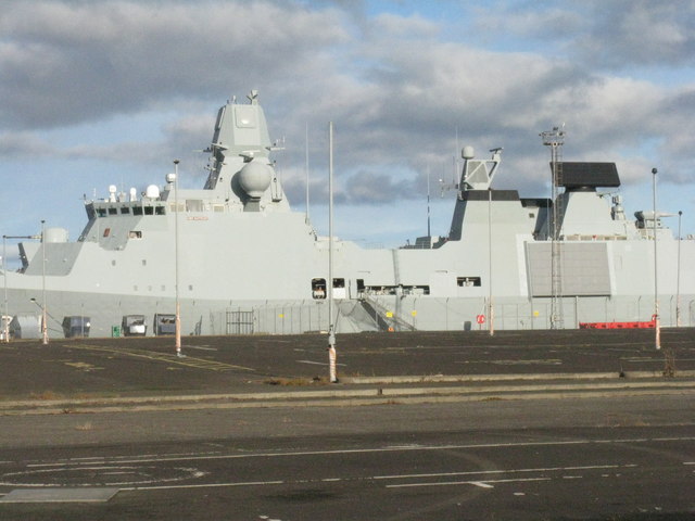 'HDMS Iver Huitfeldt' tied up at Leith