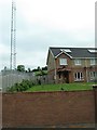 Transmitter mast  on the western outskirts of Middletown