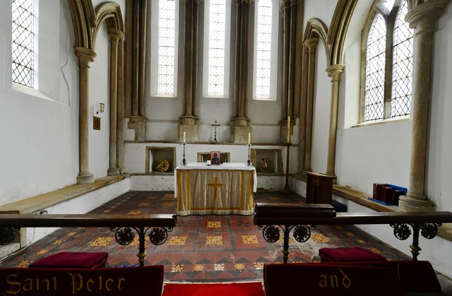 Alconbury, St. Peter and St. Paul's Church: The early Gothic chancel