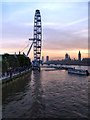 TQ3080 : River Thames, London Eye Pier by David Dixon