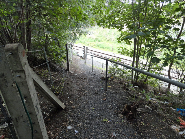 Footpath 172 approaching the railway