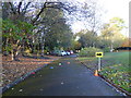 Hanley Park: path and South car park