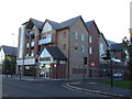 Shops with apartments over, Hale Barns