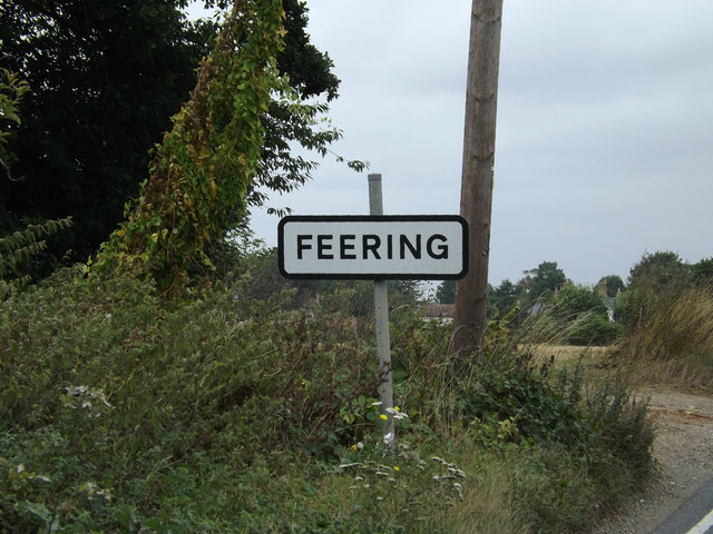 Feering Village Name sign