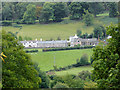 Farmland and housing near Glyndyfrdwy in Denbighshire