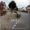 Cycle lane, King Edward