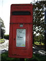 Close up, Elizabeth II postbox on Reddy Lane, Booth Bank