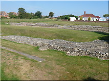 TG5112 : Roman fort at Caister-on-Sea [1] by Michael Dibb