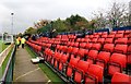 Temporary seating in the Moatfield Stadium