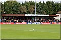 The main stand at the Moatfield Stadium