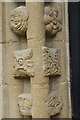 SP5203 : Carvings in a Norman arch #2 by Philip Halling