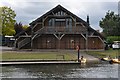 SU4995 : Boat house on the River Thames in Abingdon by Philip Halling