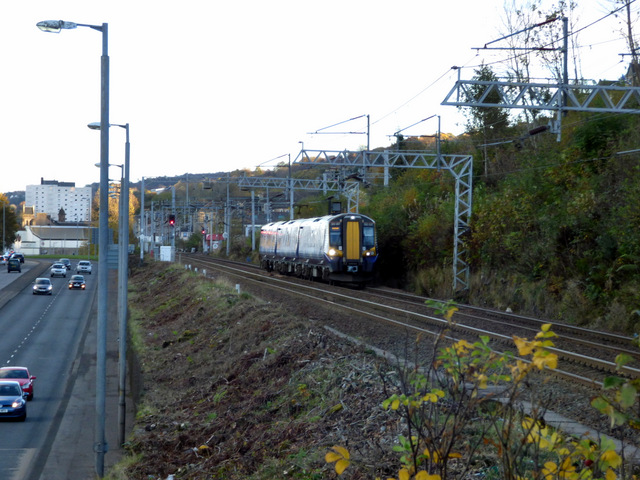 Train approaching Bogston