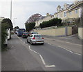 Queuing traffic on Bitton Park Road, Teignmouth