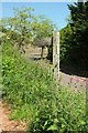 Footpath sign, Watcombe Park