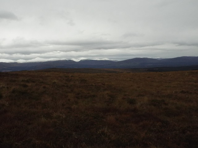 View south to Carn Mairg hills