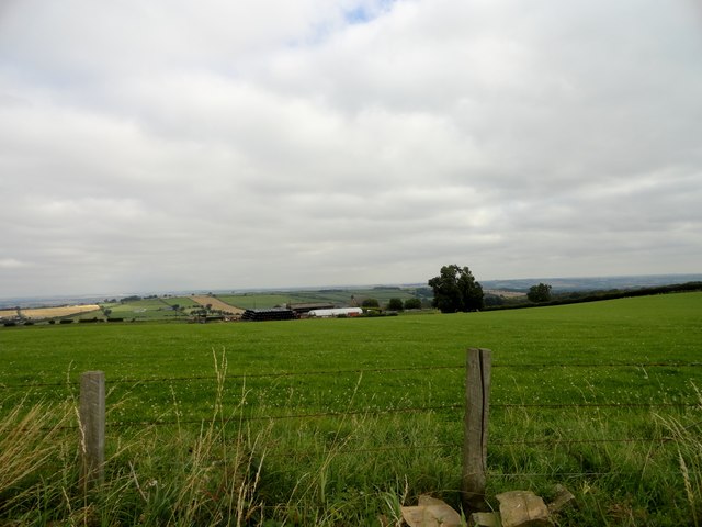 Looking north towards Hedley Park Farm