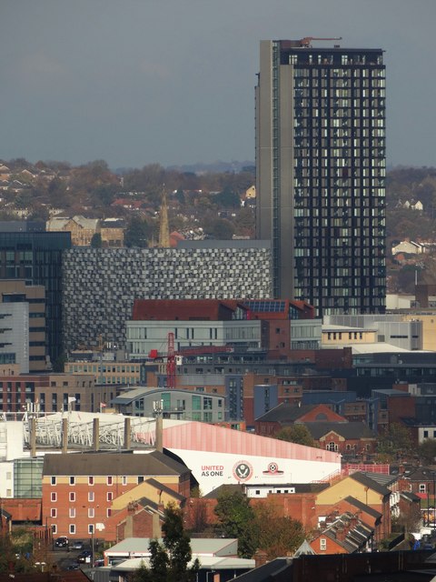 A view of St Paul's Tower, Sheffield