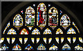 TG0202 : The church of St Andrew in Hingham - east window by Evelyn Simak